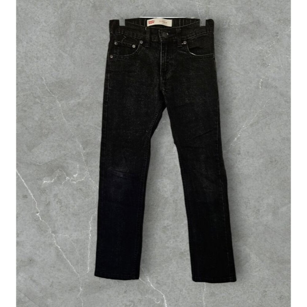 Levis 511 Youth Boys Slim Flex Stretch Denim Black Jeans 25 x 25 Size 10 Regular